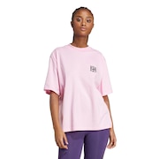 (レディース)アニマル ルーズ グラフィックTシャツ WW054-JV8532