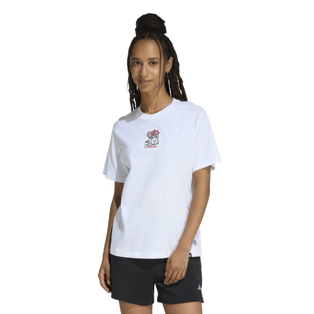 アディダス（adidas）（レディース）ミニ刺しゅうグラフィック半袖T