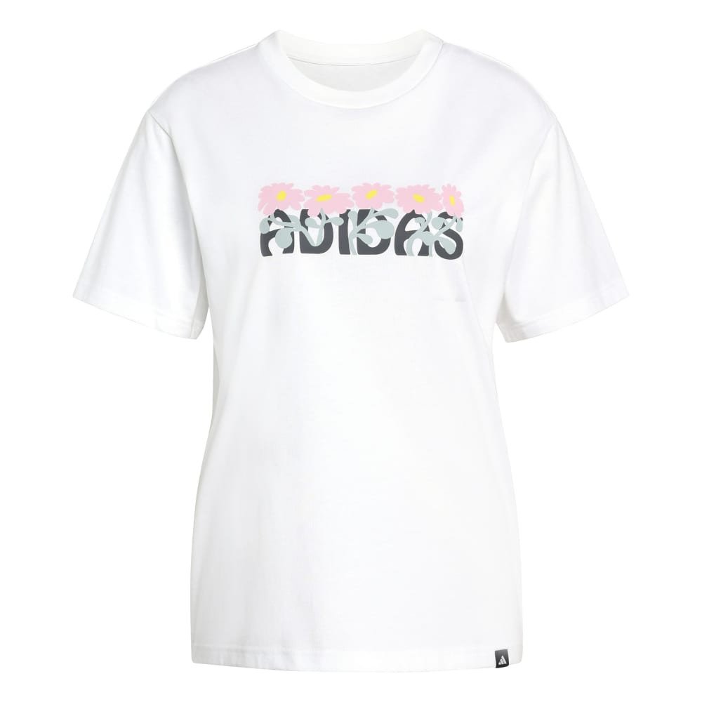 アディダス（adidas）（レディース）ソフト サイド FLOWER グラフィックTシャツ DJ631-KA5097