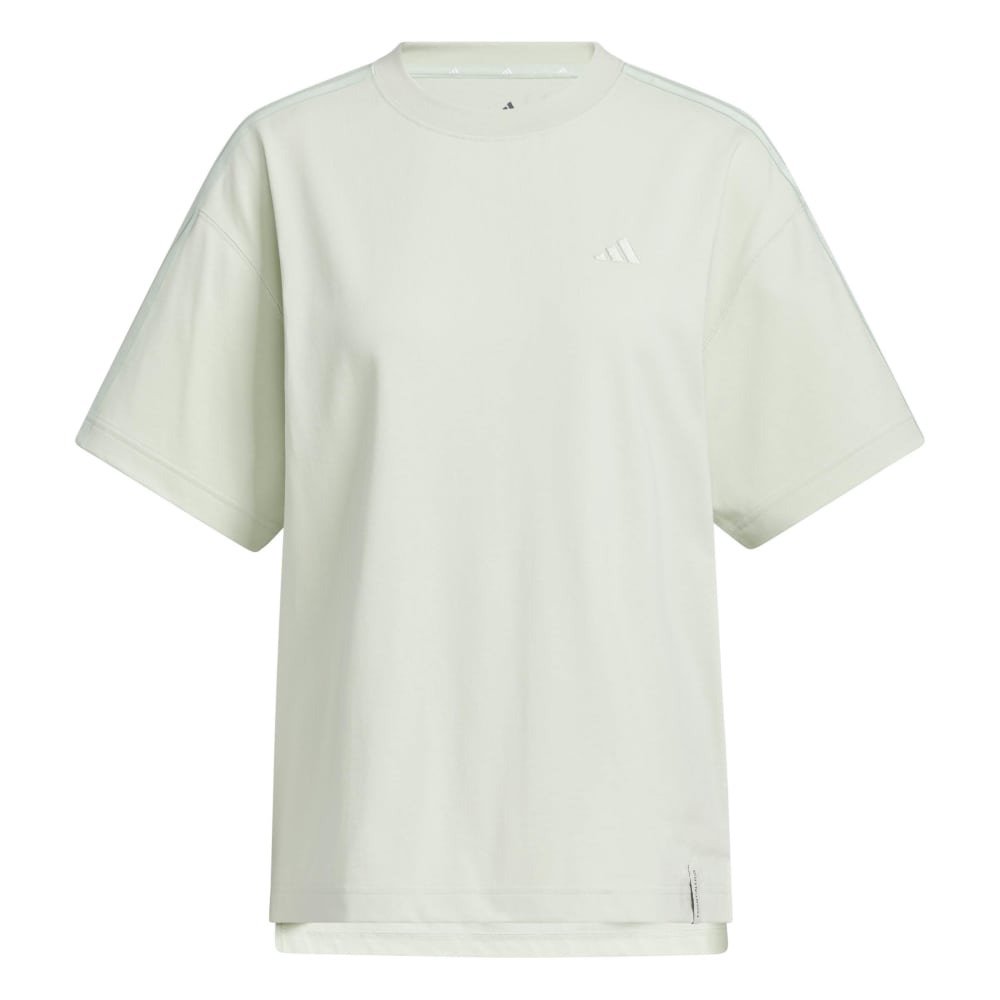 アディダス ルーズフィット スリーストライプス Tシャツ for ケツメイシ 白 アディダス（adidas）（レディース）エッセンシャルズ プラス スリー