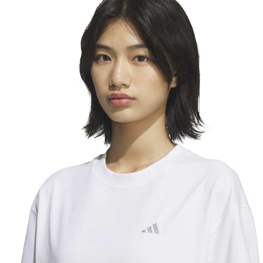 アディダス（adidas）（レディース）エッセンシャルズ プラス スモールロゴ ルーズフィット半袖Tシャツ L3156-KF8270