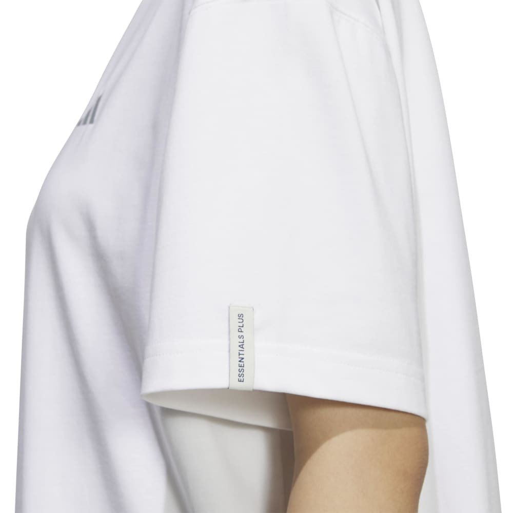 アディダス（adidas）（レディース）エッセンシャルズ プラス スモールロゴ ルーズフィット半袖Tシャツ L3156-KF8270