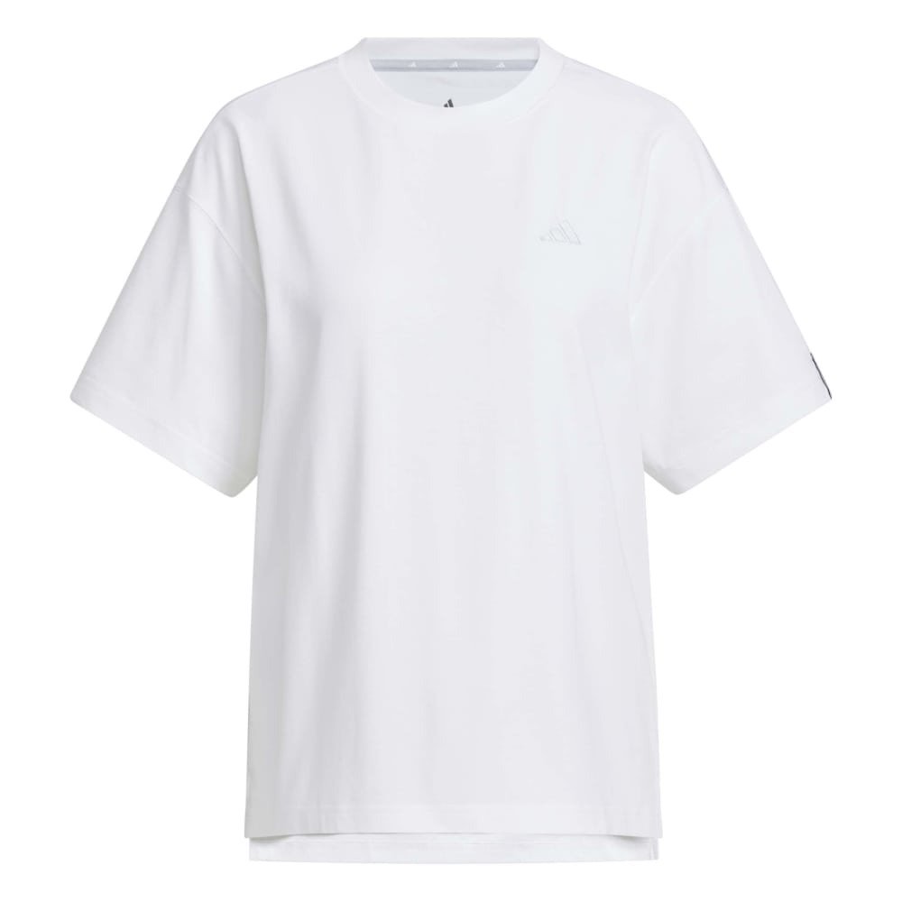 アディダス（adidas）（レディース）エッセンシャルズ プラス スモールロゴ ルーズフィット半袖Tシャツ L3156-KF8270