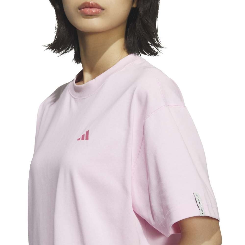 アディダス（adidas）（レディース）エッセンシャルズ プラス スモールロゴ ルーズフィット半袖Tシャツ L3156-KF8271