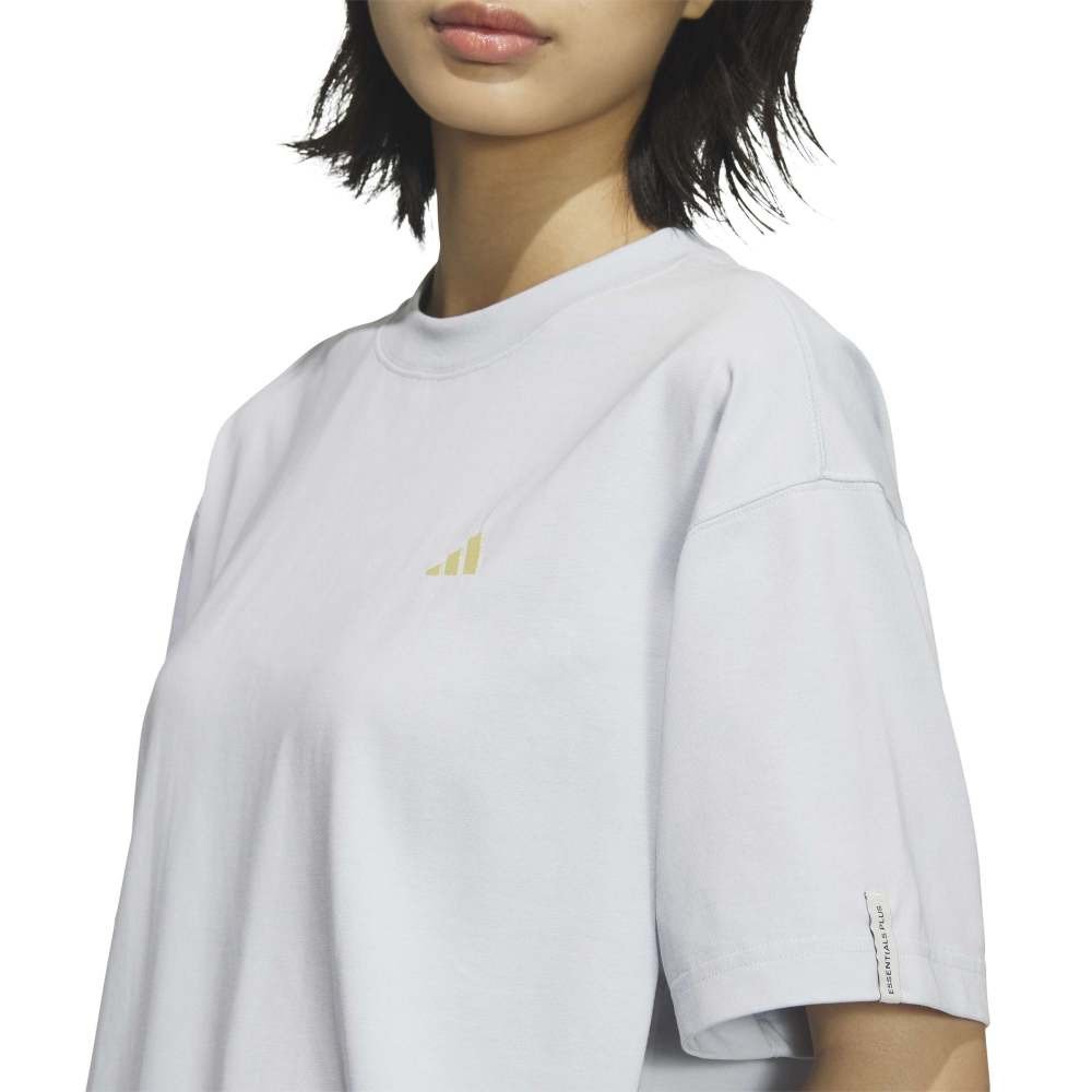 アディダス（adidas）（レディース）エッセンシャルズ プラス スモールロゴ ルーズフィット半袖Tシャツ L3156-KF8272