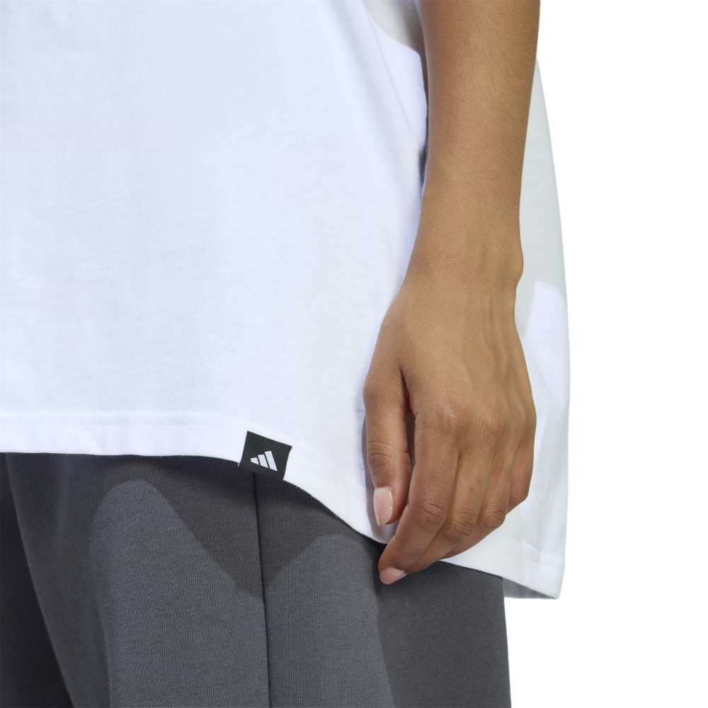 アディダス（adidas）（レディース）ソフトサイド オーバーサイズ グラフィック Tシャツ QD624-KA5091