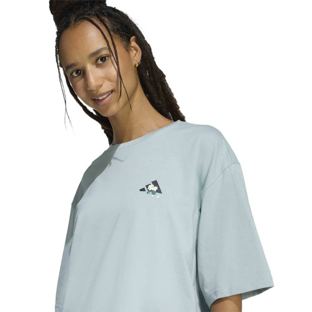 アディダス（adidas）（レディース）ソフトサイド オーバーサイズ グラフィック Tシャツ QD624-KA5092