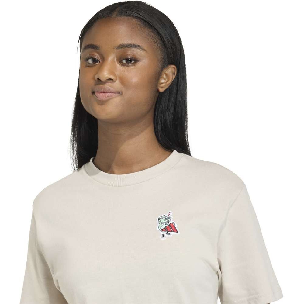 アディダス（adidas）（レディース）フード レギュラー グラフィック Tシャツ QF264-KA5078