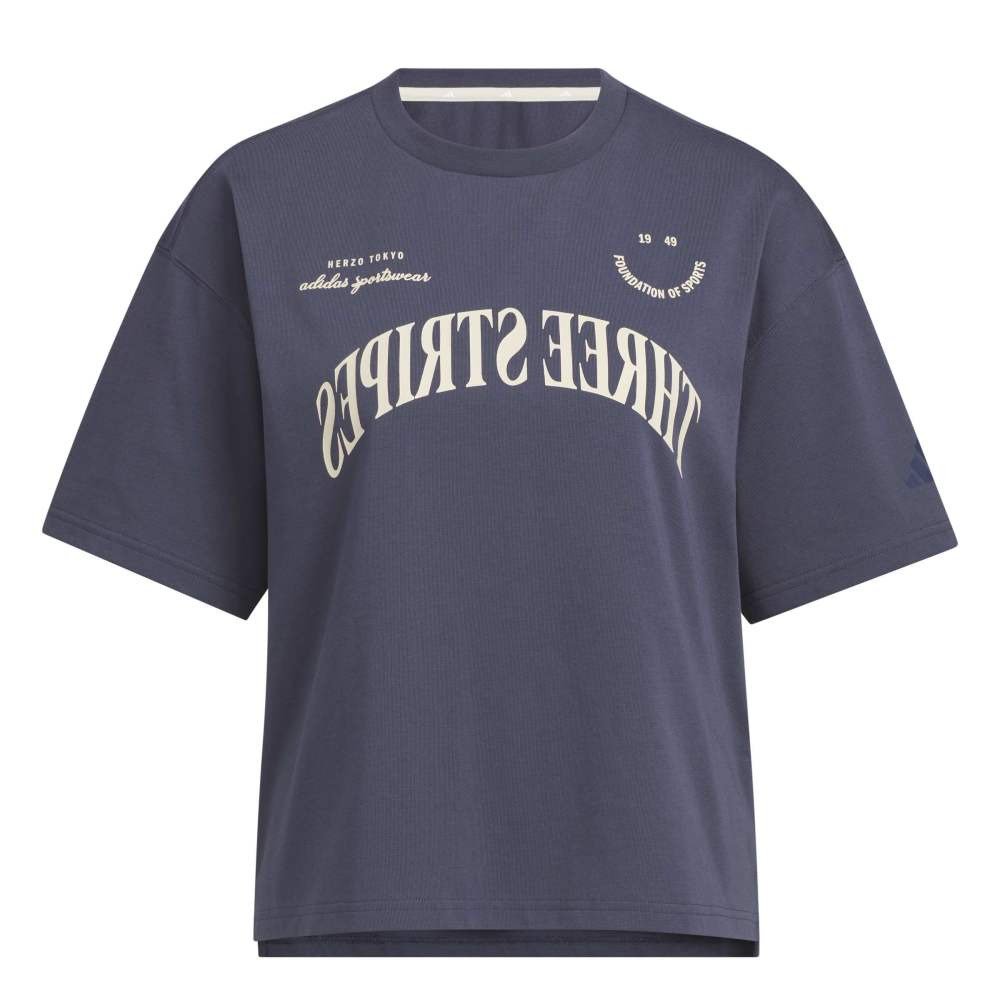 アディダス（adidas）（レディース）ブランド ラブ ルーズフィット シングルジャージー半袖Tシャツ QU140-KF6149