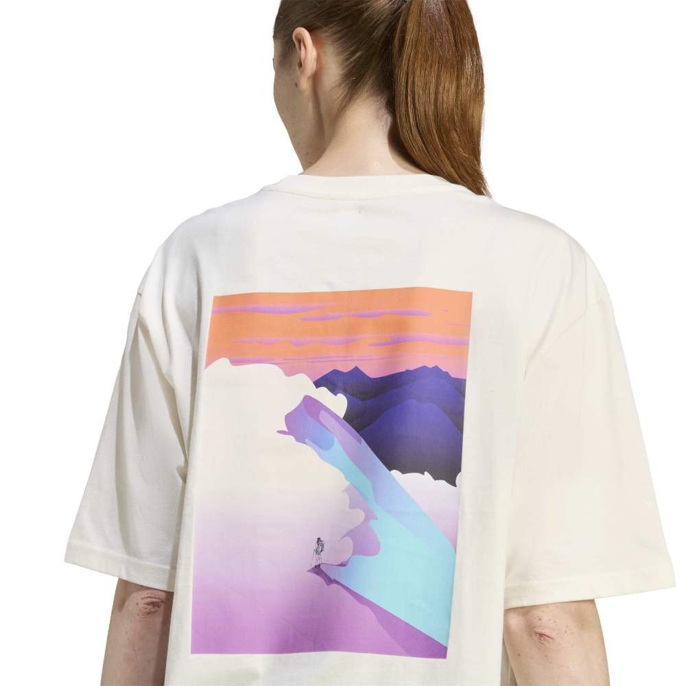 アディダス（adidas）（レディース）アウトドア アドベンチャー グラフィックTシャツ TR883-JZ7881