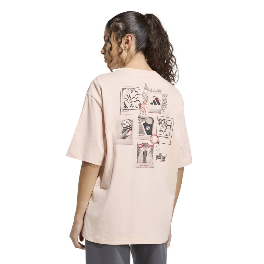 アディダス（adidas）（レディース）ミニ刺しゅう オーバーサイズ