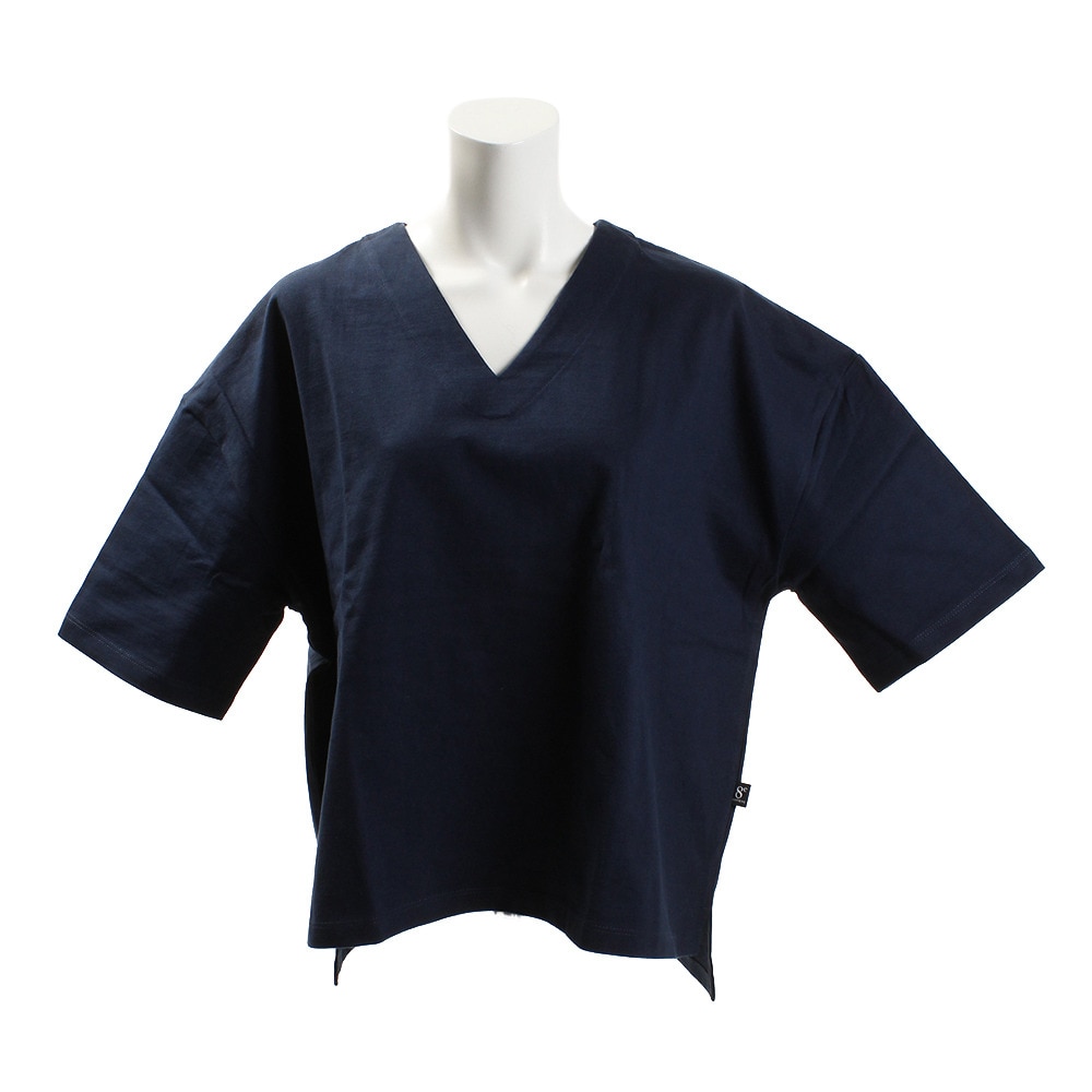  【多少の傷汚れありの為大奉仕】Tシャツ レディース 半袖 V ネック HU18SCD864510NVY オンライン価格