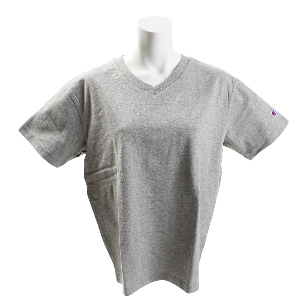チャンピオン ヘリテイジ Tシャツ レディース 半袖 Ba Vネック Cw M323 070 マリン ウィンタースポーツ用品はヴィクトリア