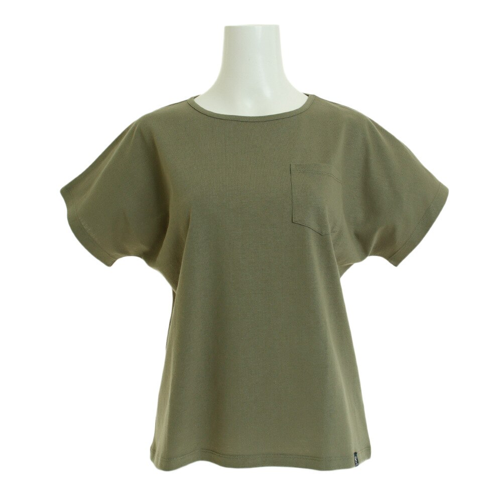  【多少の傷汚れありの為大奉仕】Tシャツ レディース 半袖 NOSPOT クルーネック HU19S03FQ864960OLV オンライン価格