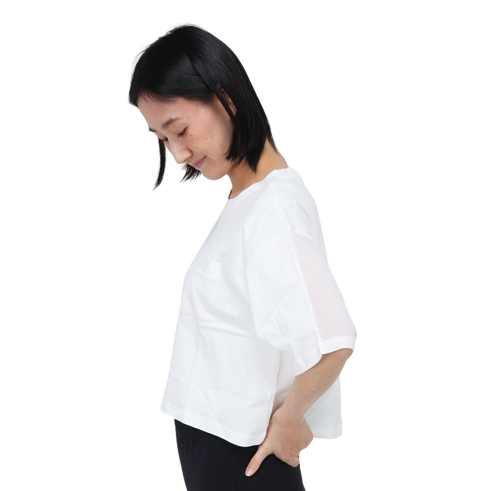 ウィッテム（HUITIEME）（レディース）半袖Tシャツ レディース ショート丈 192-26441-005