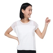 ウィッテム（HUITIEME）（レディース）Tシャツ レディース ハイブリット フレンチクルー  192-26442-005