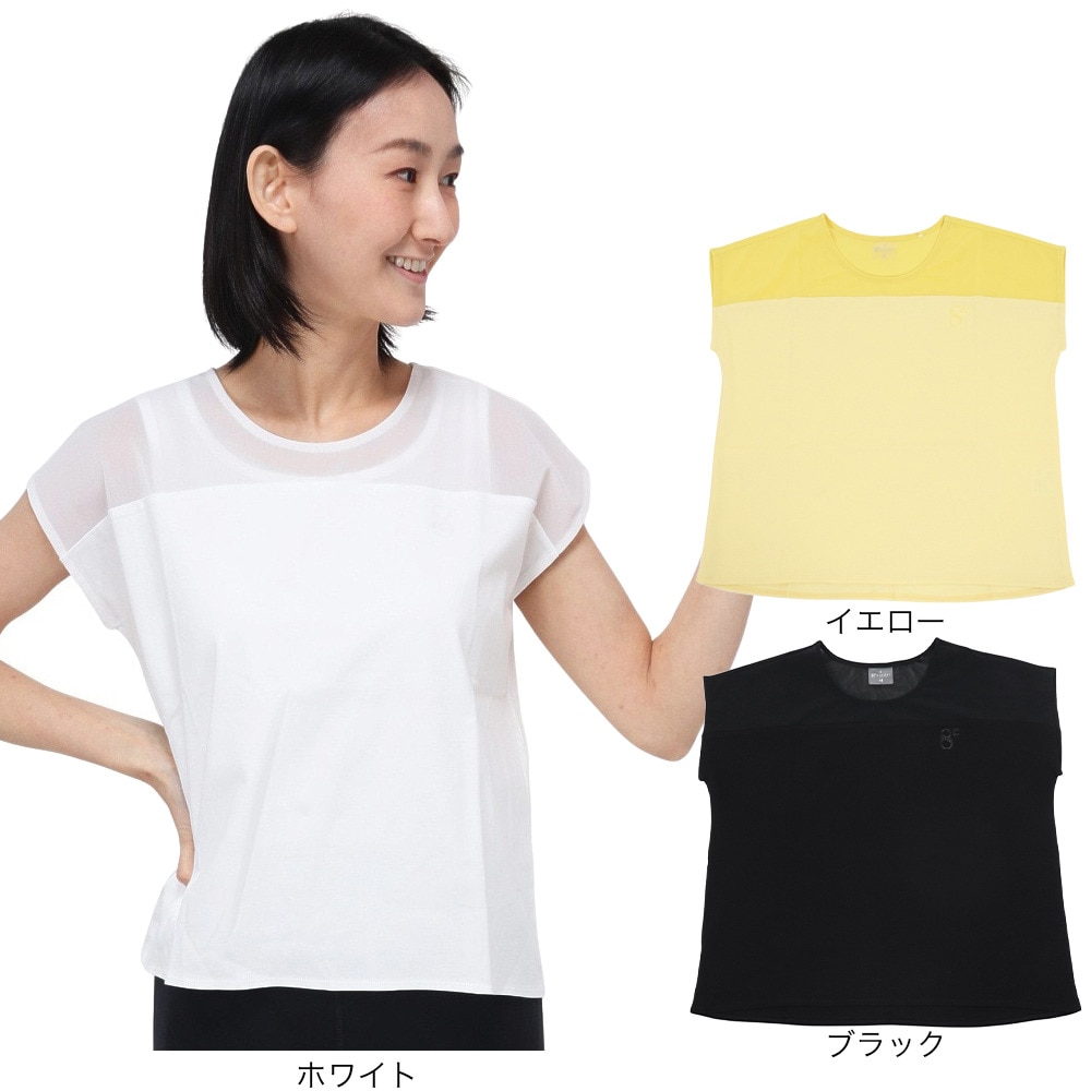 ウィッテム（HUITIEME）（レディース）Tシャツ レディースハイブリット フレンチクルー  192-26442-031