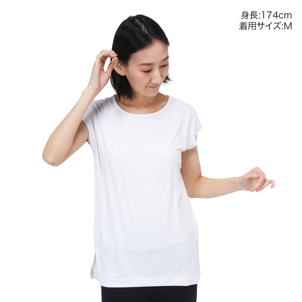 ウィッテム（HUITIEME）（レディース）半袖Tシャツ レディース サイドスリット  192-26444-005