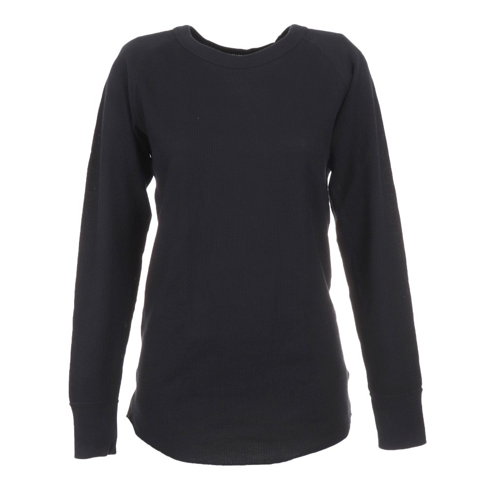 ヘインズ（Hanes）（レディース）サーマルクルーネック 長袖Tシャツ HW4-Q501 090