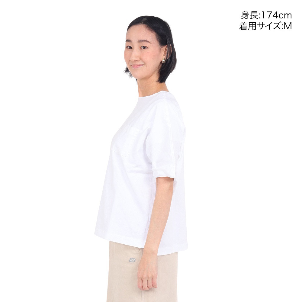 ニューバランス（new balance）（レディース）半袖Tシャツ レディース 白 900  AWT35024WT