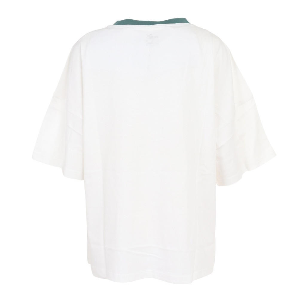 プーマ（PUMA）（レディース）半袖Tシャツ レディース サマーストライプス ファッション 845819 02 WHT