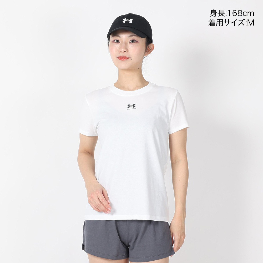 アンダーアーマー（UNDER ARMOUR）（レディース）キャンパス コア ショートスリーブTシャツ 1383648 100