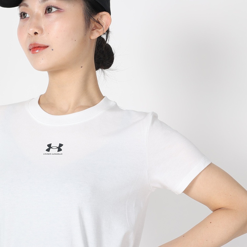 アンダーアーマー（UNDER ARMOUR）（レディース）キャンパス コア ショートスリーブTシャツ 1383648 100