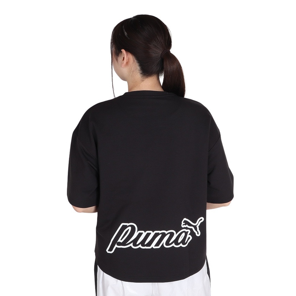 プーマ（PUMA）（レディース）SUMMER PACK ベビーテリー Tシャツ 半袖 680708 01 BLK