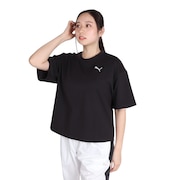 プーマ（PUMA）（レディース）SUMMER PACK ベビーテリー Tシャツ 半袖 680708 01 BLK