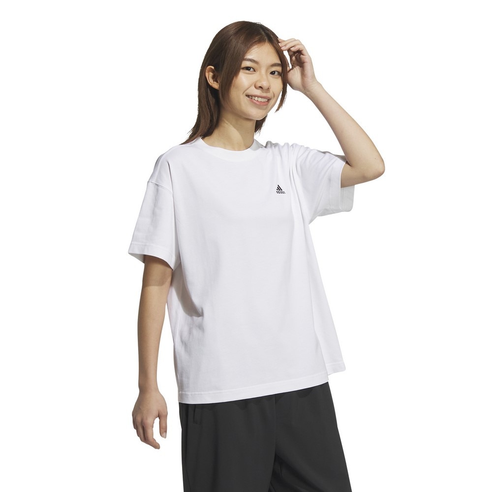 アディダス（adidas）（レディース）エッセンシャルズ プラス スモールロゴ 半袖Tシャツ KVF87-JF1428