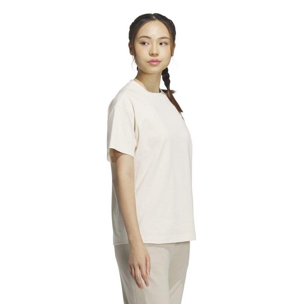 アディダス（adidas）（レディース）エッセンシャルズ プラス スモールロゴ 半袖Tシャツ KVF87-JF1430