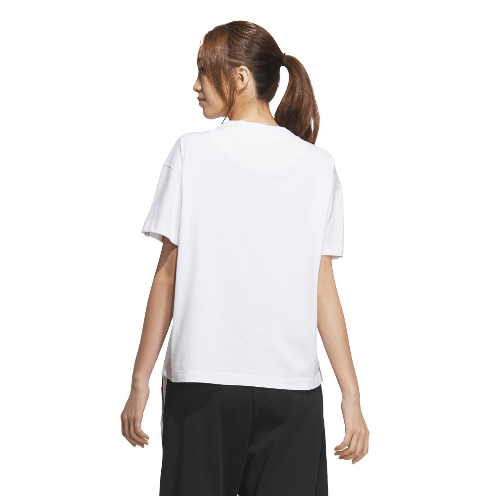 アディダス（adidas）（レディース）エッセンシャルズ プラス スモールロゴ 半袖Tシャツ JUP50-JW4521