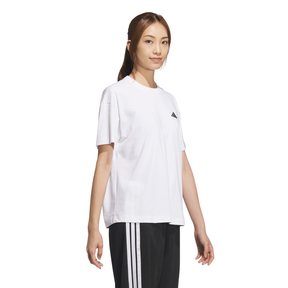 アディダス（adidas）（レディース）エッセンシャルズ プラス スモールロゴ 半袖Tシャツ JUP50-JW4521