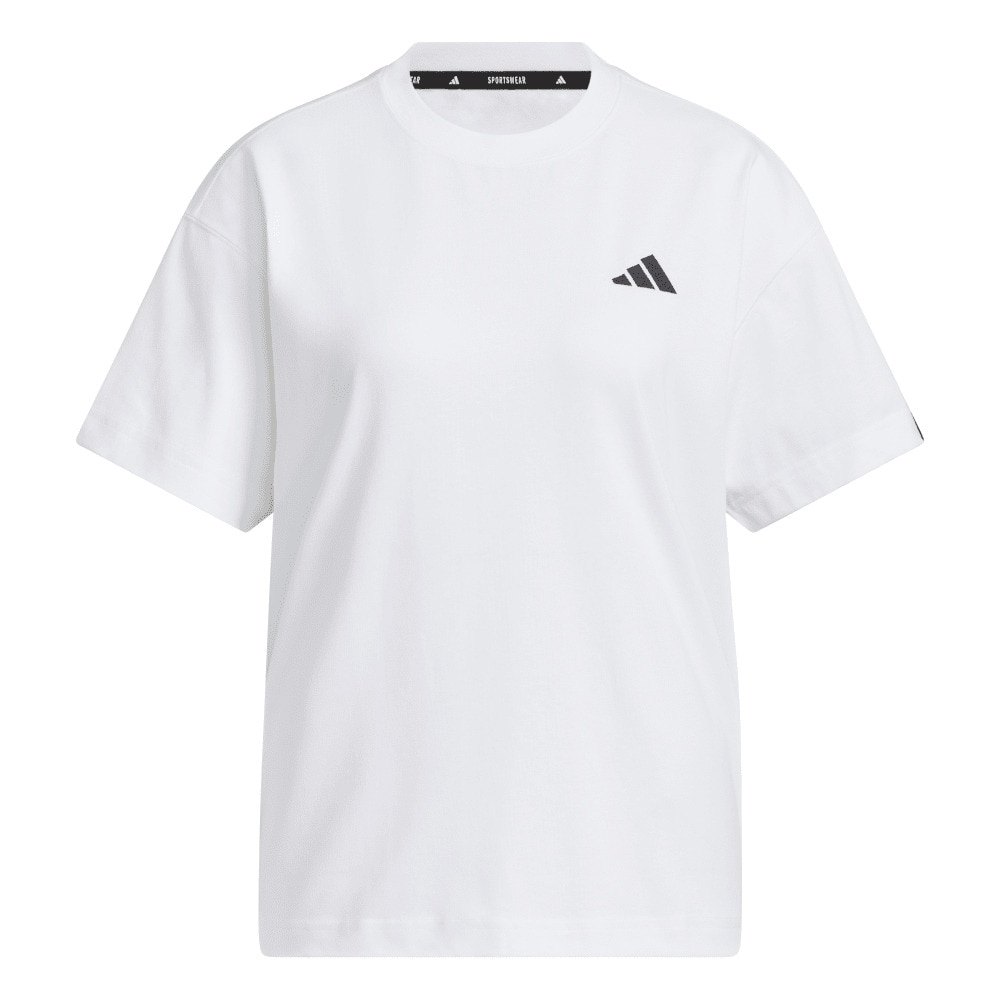 アディダス（adidas）（レディース）エッセンシャルズ プラス スモールロゴ 半袖Tシャツ JUP50-JW4521