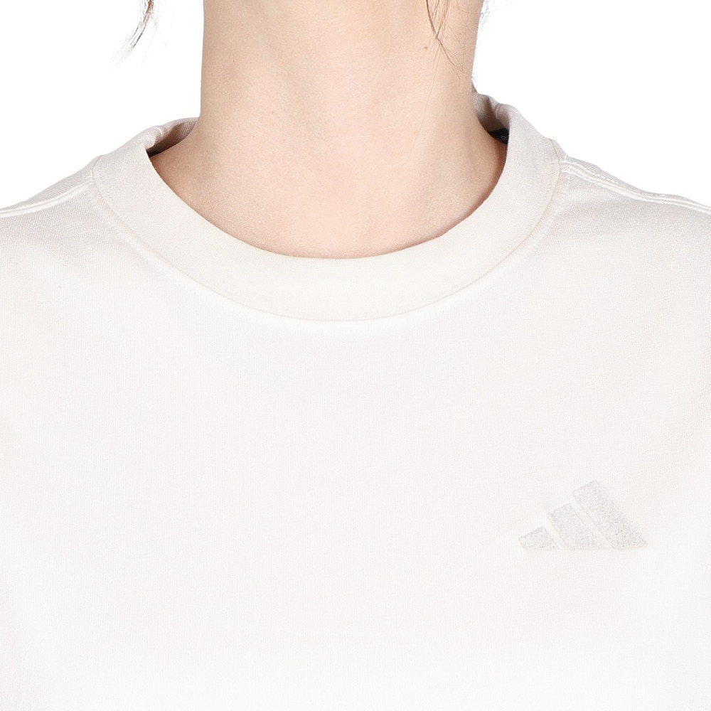 アディダス（adidas）（レディース）エッセンシャルズ プラス スモールロゴ 半袖Tシャツ JUP50-JW4522