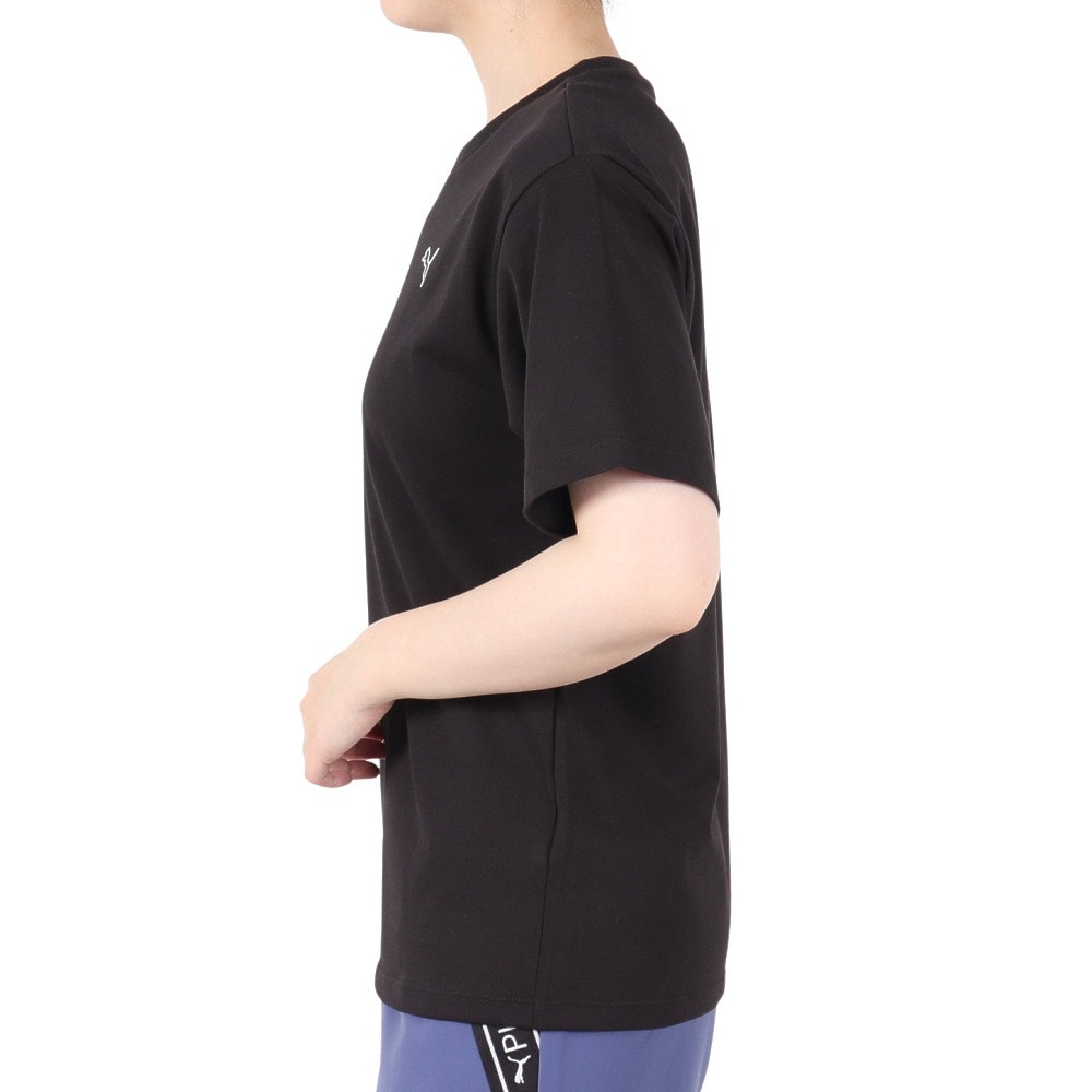 プーマ（PUMA）（レディース）ESS MX キャット ロゴ リラックス 半袖 Tシャツ 686915 01 BLK