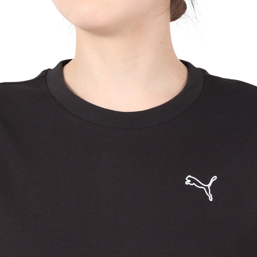プーマ（PUMA）（レディース）ESS MX キャット ロゴ リラックス 半袖 Tシャツ 686915 01 BLK