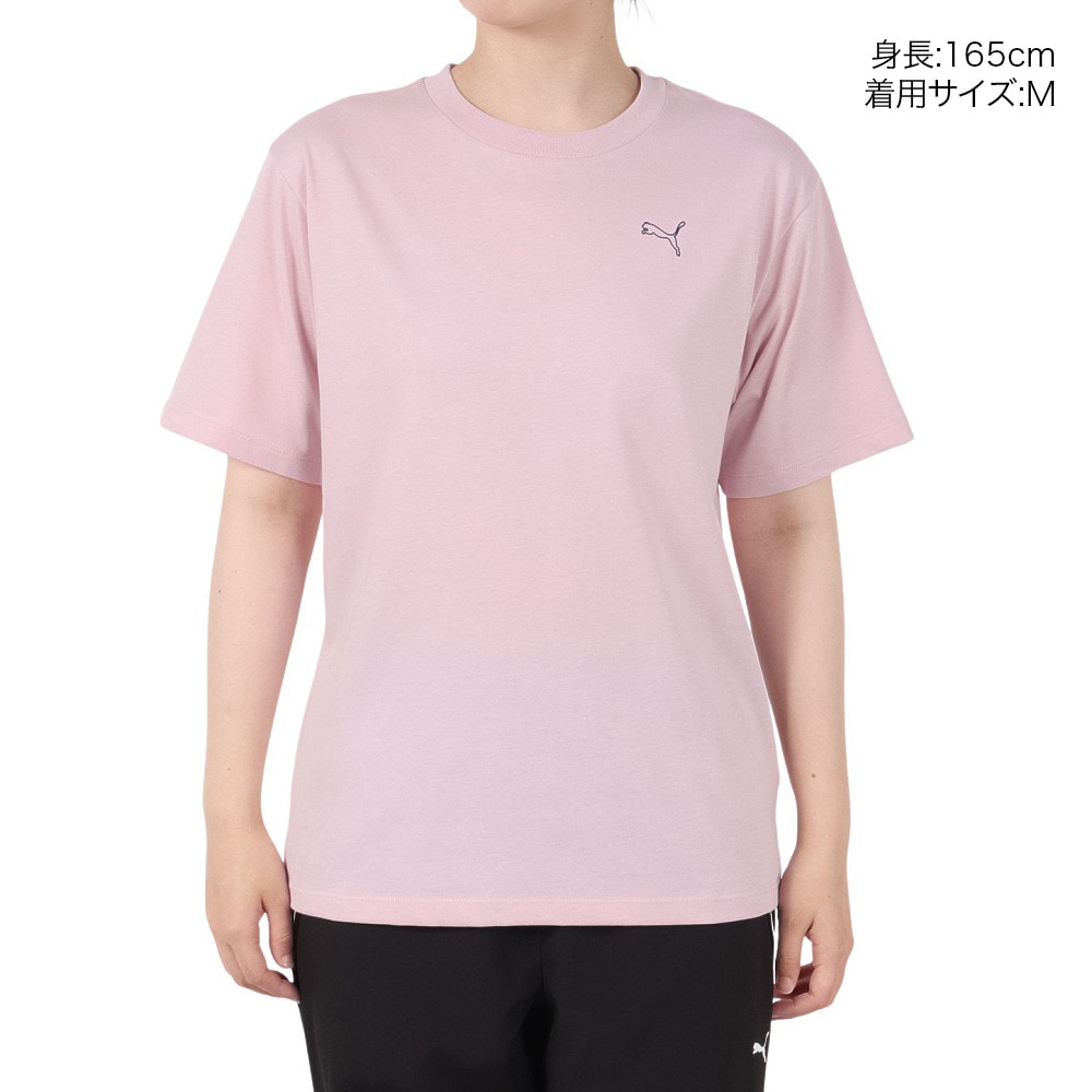プーマ（PUMA）（レディース）ESS MX キャット ロゴ リラックス 半袖 Tシャツ 686915 90 ROS