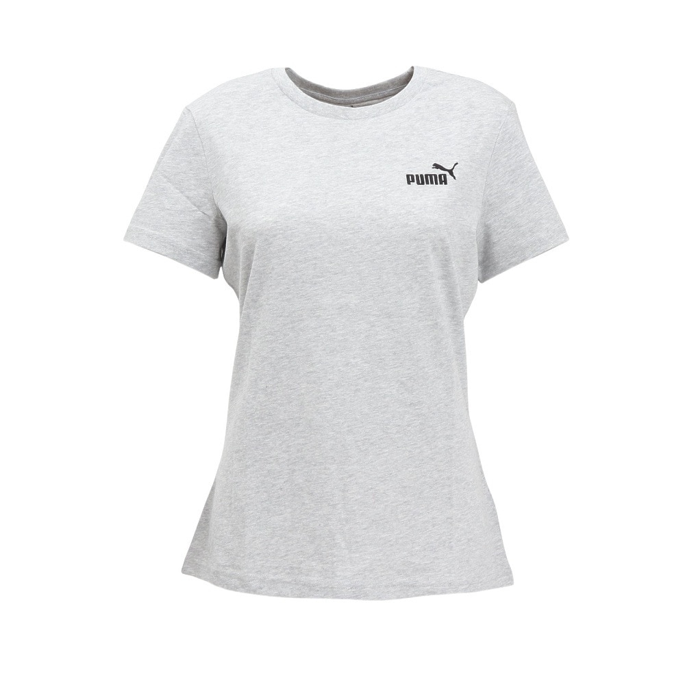 プーマ（PUMA）（レディース）エッセンシャル スモール NO.1 Tシャツ 687596 04 LGRY