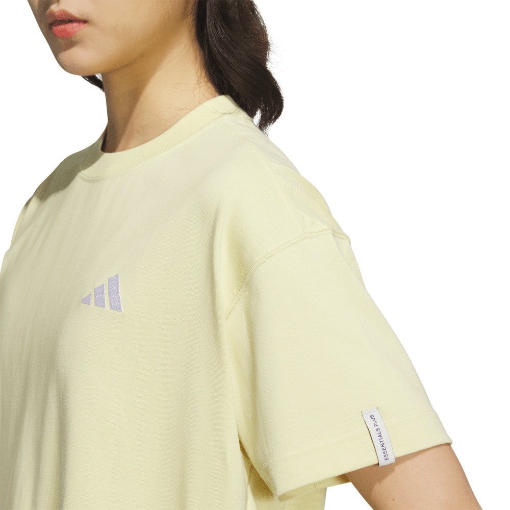 アディダス（adidas）（レディース）エッセンシャルズ プラス スモールロゴ 半袖Tシャツ JUP50-JW4523
