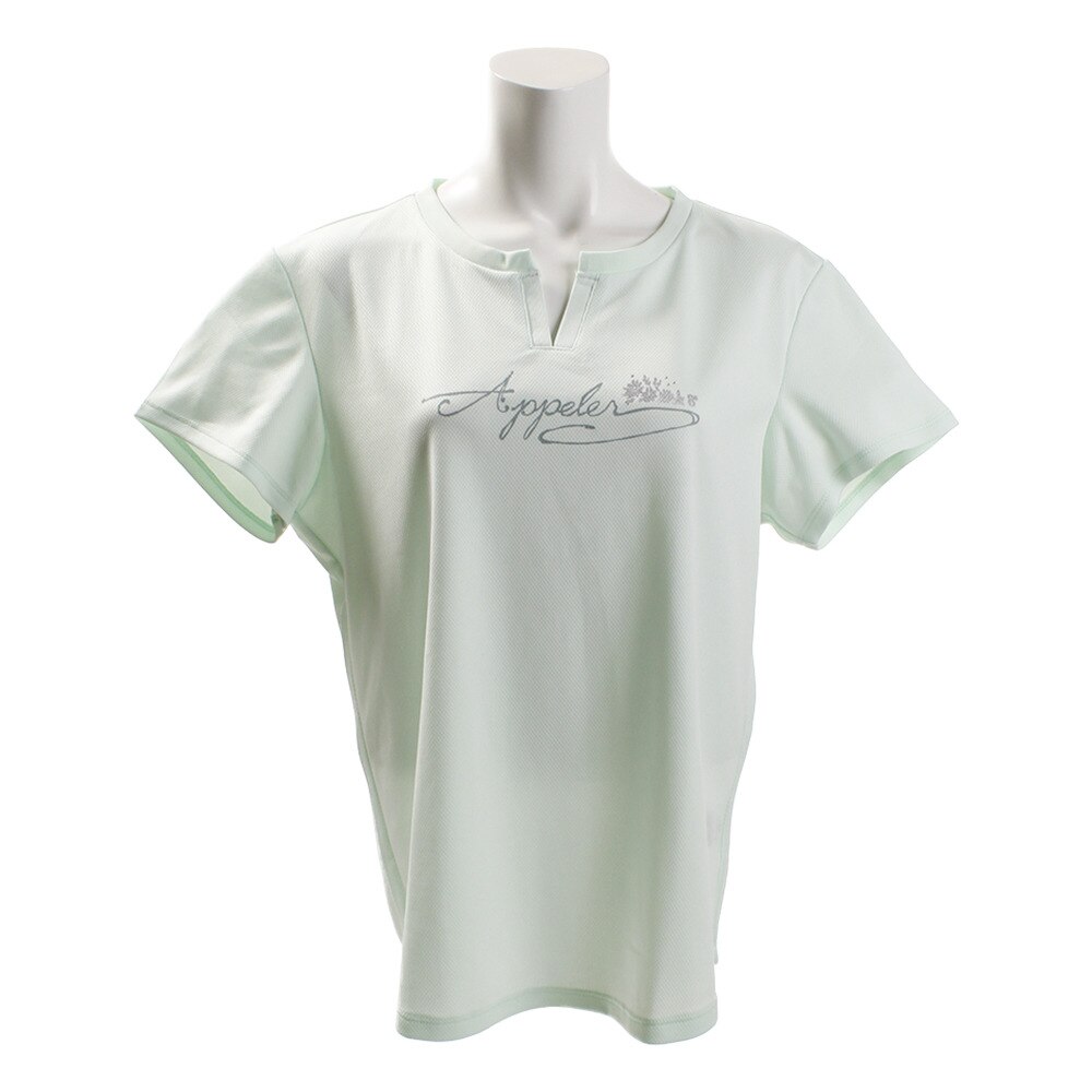  【多少の傷汚れありの為大奉仕】Tシャツ レディース 半袖 ドライプラス KEY NECK HU18SCD864434MNT