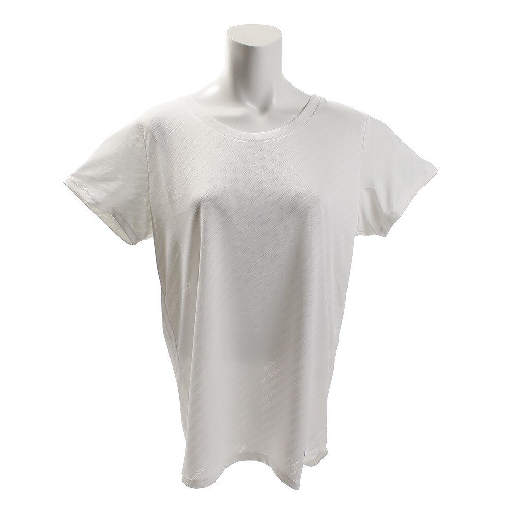  【多少の傷汚れありの為大奉仕】Tシャツ レディース 半袖 ドライプラス メッシュ ジャガード 864D8HD5646 WHT オンライン価格