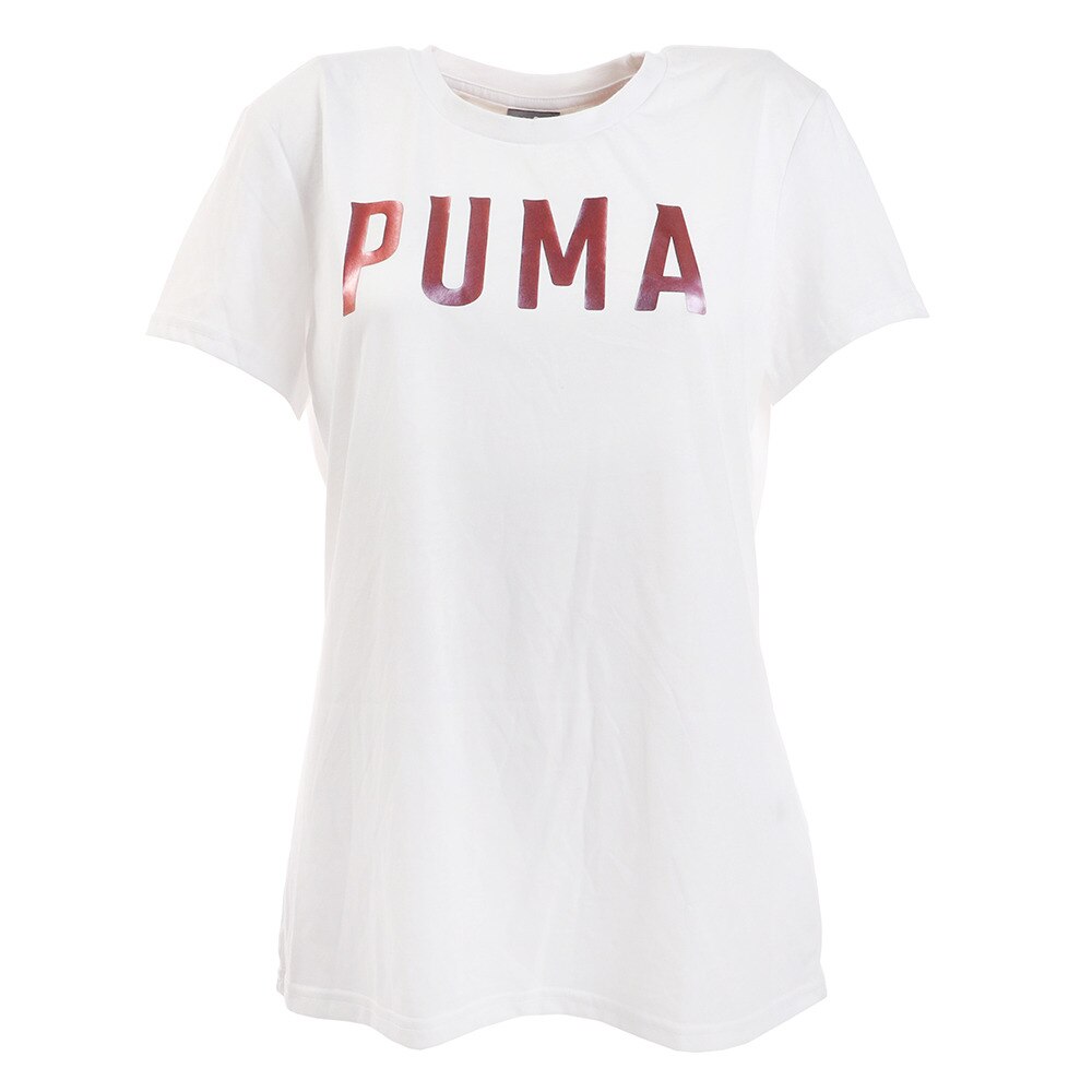  Tシャツ 半袖 PUMA ロゴ 845505 02 WHT オンライン価格