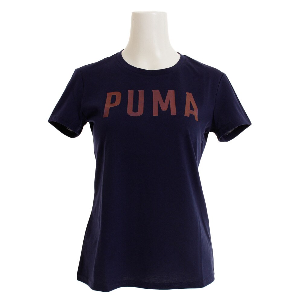 Tシャツ 半袖 PUMA ロゴ 845505 17 NVY オンライン価格
