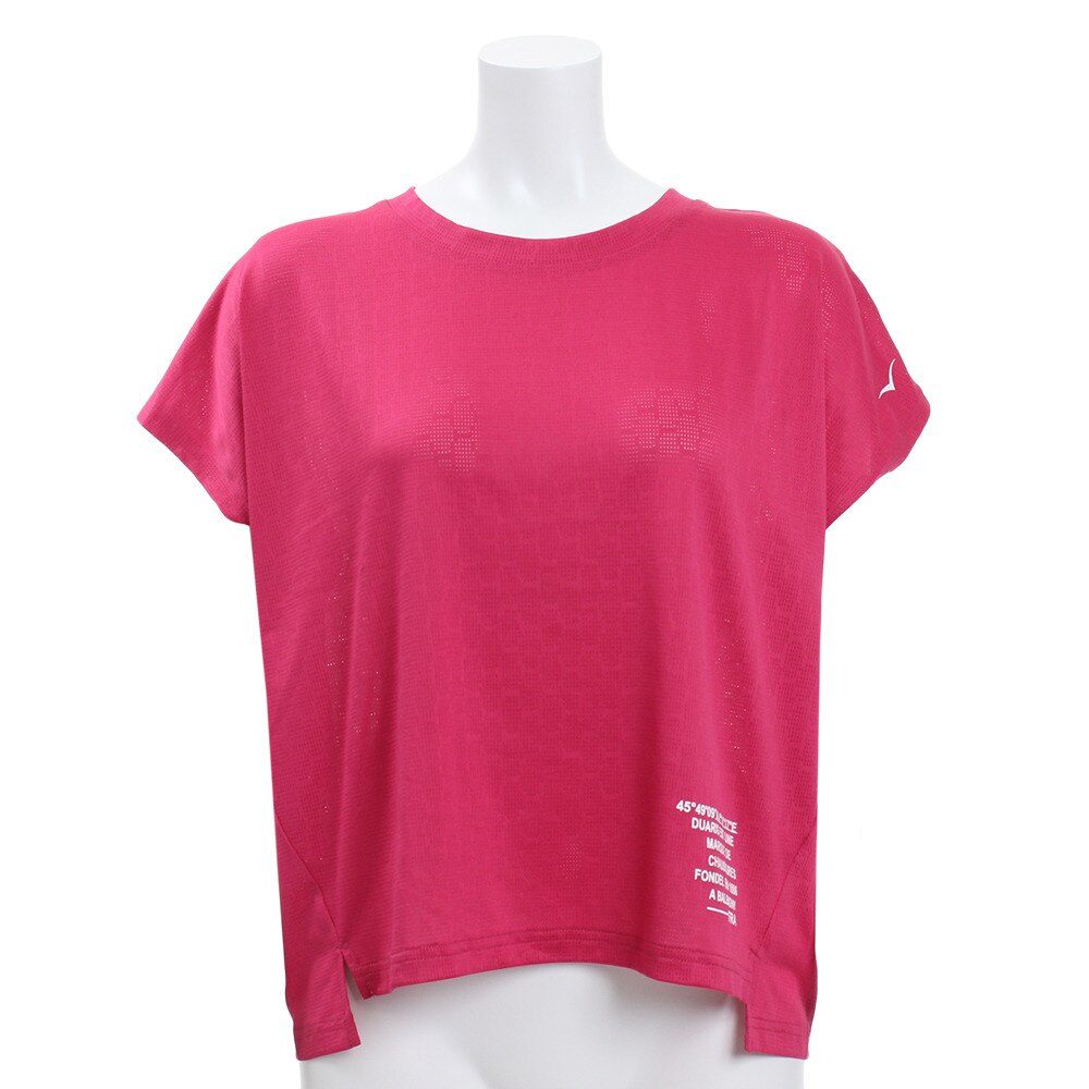  【多少の傷汚れありの為大奉仕】Tシャツ レディース 半袖 Through PLUS ジャガードメッシュ 864D9HD9247 MAG オンライン価格