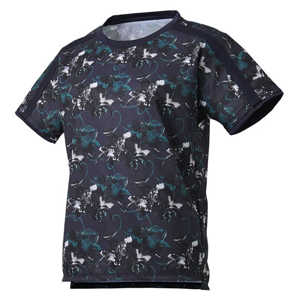  フラワーグラフィック 半袖Tシャツ DMWQJA52 NV
