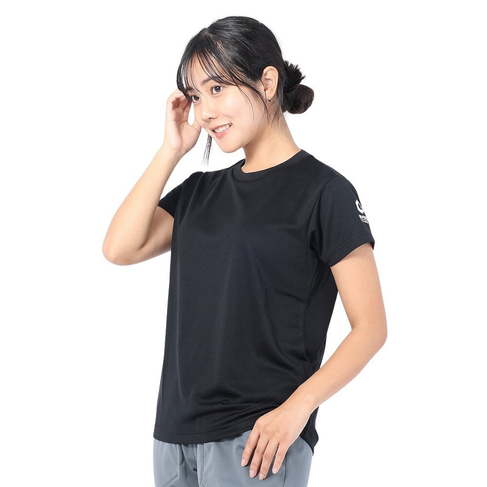 洗っても機能が続く UV 吸汗速乾 ドライプラス 半袖メッシュTシャツ 864GM1CD6676 BLK