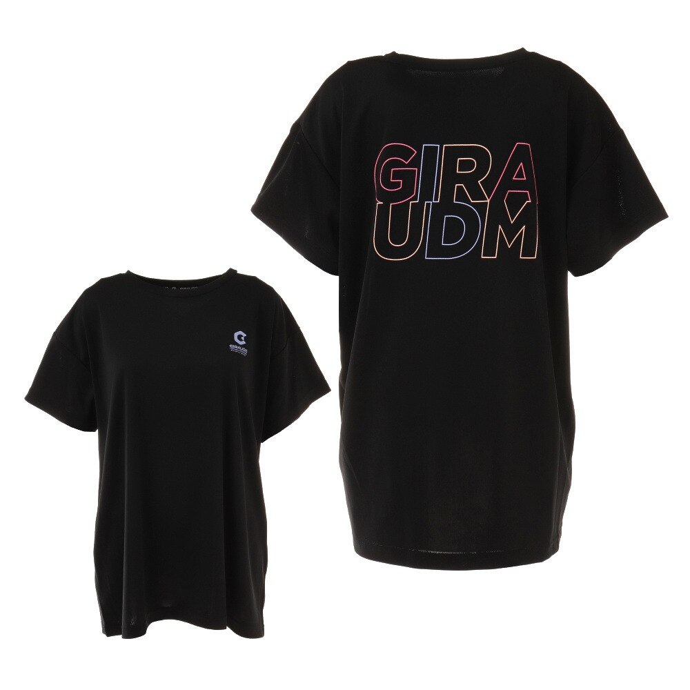 Tシャツ レディース 半袖 ドライ 吸汗速乾 Uvカット メッシュシャツ 864gm1cd6677 Blk ジローム スーパースポーツゼビオ