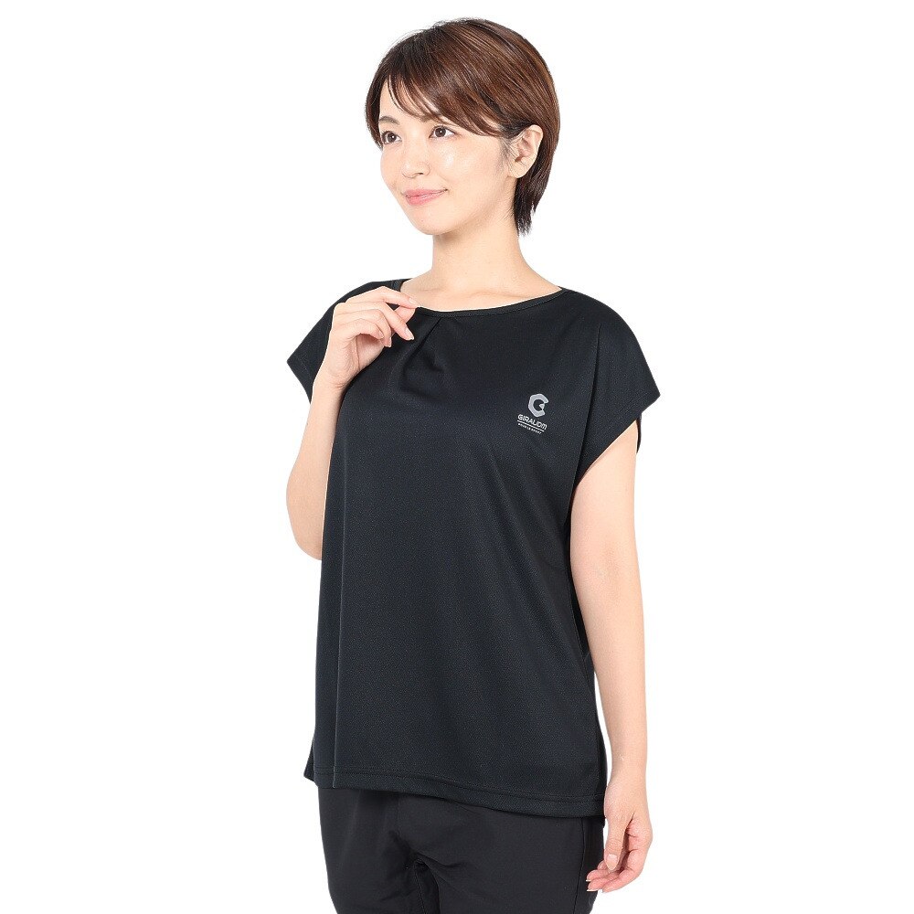  洗っても機能が続く UV 吸汗速乾 ドライプラス 半袖メッシュTシャツ 864GM1CD6679 BLK