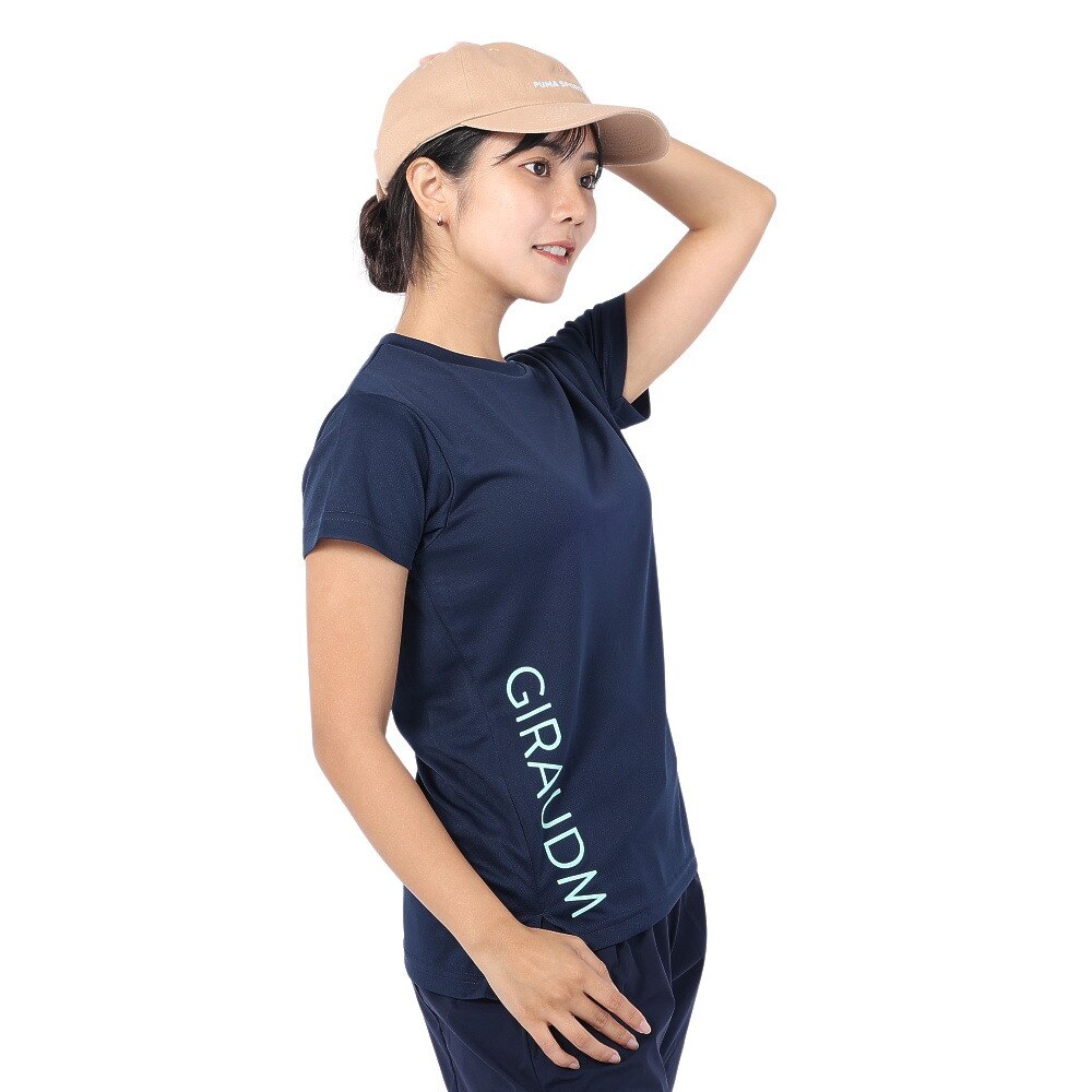 ジローム｜Tシャツ レディース 半袖 ドライ 吸汗速乾 UVカット メッシュシャツ 864GM1CD6680 NVY - スポーツ用品はスーパースポーツ ゼビオ